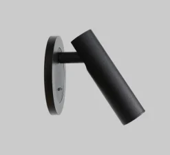 Applique murale, Atria Recessed, noir, LED, 3000K, 285 lm, Ø3cm, H11cm - ACB