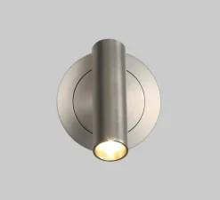 Applique murale, Atria Recessed, nickel, LED, 3000K, 285 lm, Ø3cm, H11cm - ACB