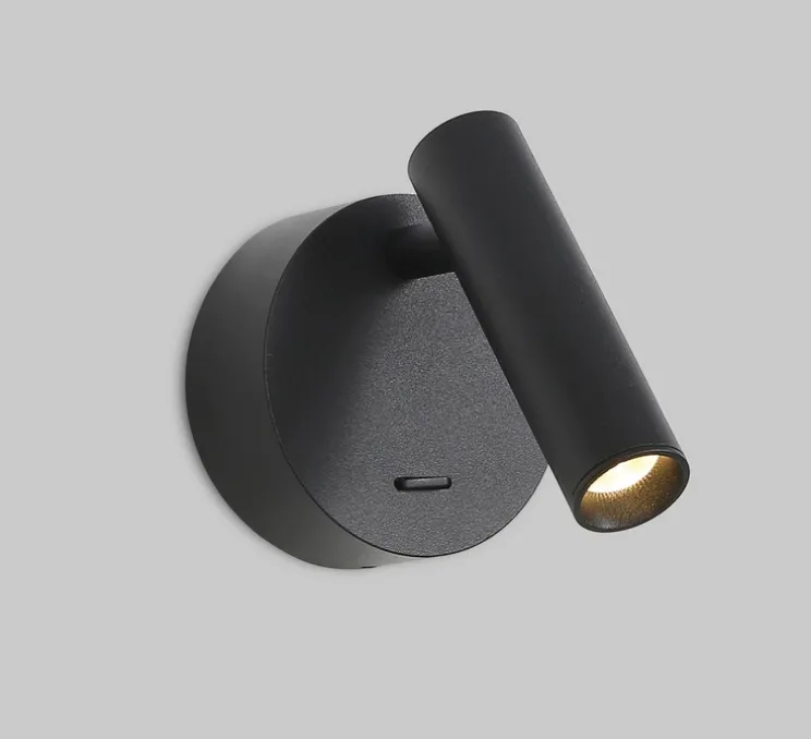 Applique murale, Atria Surface, noir, LED, 3000K, 285 lm, Ø3cm, H11cm - ACB