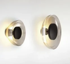 Applique murale, Aura Plus, verre fumé, LED, 447lm, 2700k, Ø25,3cm, P9,5cm - MARSET