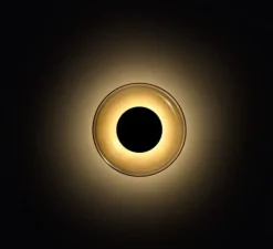 Applique murale, Aura Plus, verre fumé, LED, 447lm, 2700k, Ø25,3cm, P9,5cm - MARSET