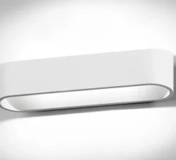 Applique murale, Aura W2, blanc, LED, dim, 2700K, 1540 lm, L26cm, H6cm - Light Point