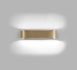 Applique murale, Aura W2, laiton, LED, dim, 2700K, 1540 lm, L26cm, H6cm - Light Point