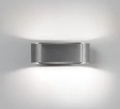 Applique murale, Aura W1, titanium, LED, dim, 3000K, 660 lm, L16cm, H6cm - Light Point