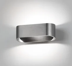 Applique murale, Aura W1, titanium, LED, dim, 3000K, 660 lm, L16cm, H6cm - Light Point