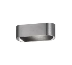 Applique murale, Aura W1, titanium, LED, dim, 3000K, 660 lm, L16cm, H6cm - Light Point