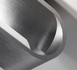 Applique murale, Aura W1, titanium, LED, dim, 3000K, 660 lm, L16cm, H6cm - Light Point