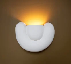 Applique murale, Aurore, blanc, L20cm, H22cm - Alice Lahana Studio