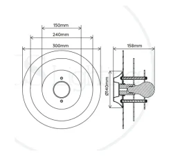 Applique murale, Aurore, irisée, L30cm, H30cm-Elements lighting