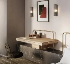 Applique murale, Avignon, Round 375, bronze, L12,6cm, H37,5cm - Astro