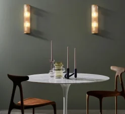 Applique murale, Avignon, Round 525, laiton antique, L12,6cm, H52,5cm - Astro