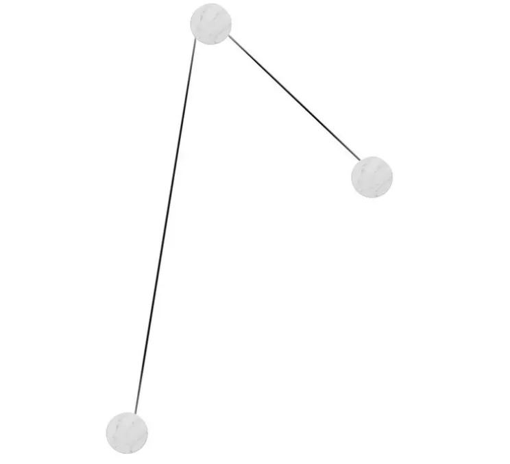 Applique murale, Azou 3, marbre blanc, avec prise et interrupteur, LED, 2700K, 1350lm, ∅11,5cm, P8cm (par unité) - KDLN