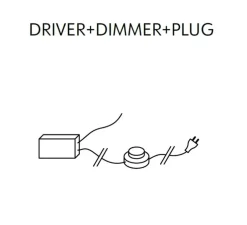 Applique murale, Azou 14, marbre noir (x11), onyx vert (x3), avec prise et interrupteur, LED, 2700K, 6300lm, ∅11,5cm, P8cm (par unité) - KDLN