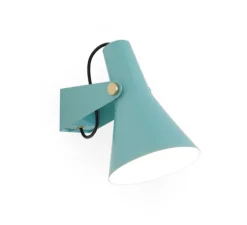 Applique murale, B3, bleu ciel, Ø23cm, H25cm - Disderot