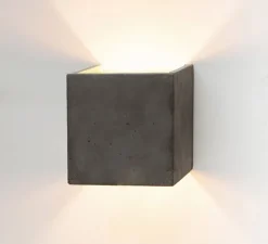 Applique murale, [b3], gris, or, H14cm, Ø14cm - GANTLights