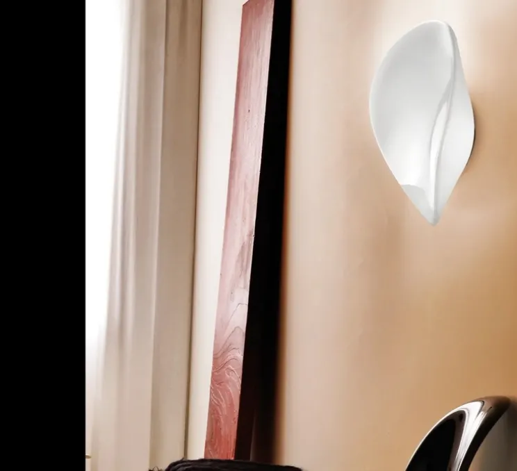 Applique murale, Balance AP M, blanc brillant, LED, Ø17cm, H46cm - Vistosi