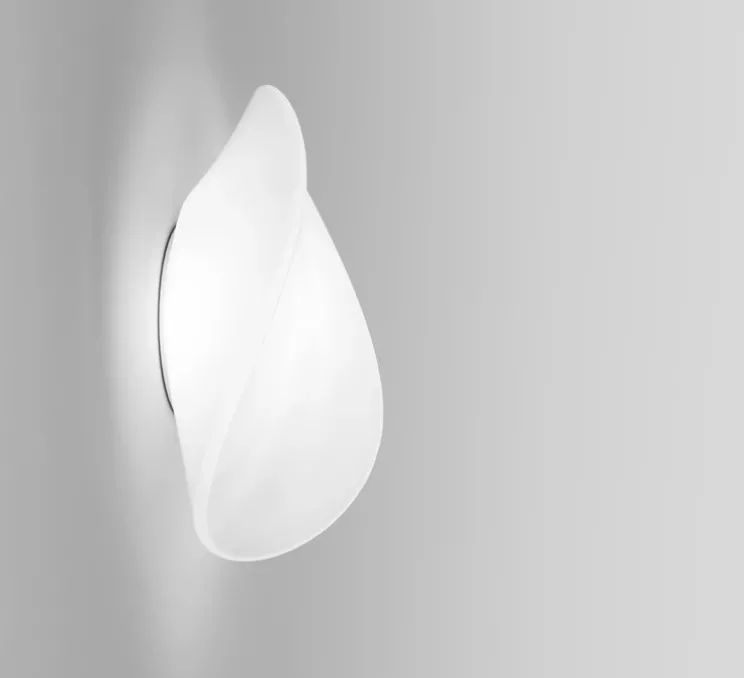 Applique murale, Balance AP M, blanc brillant, LED, Ø17cm, H46cm - Vistosi
