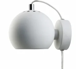 Applique murale, Ball, blanc mat, Ø12cm, H10cm - Frandsen