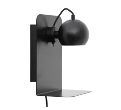 Applique murale, Ball USB, noir, L22cm, H30cm - Frandsen