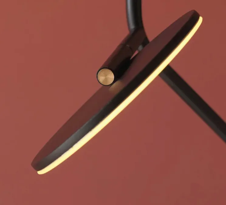 Applique murale, Ballon Wall 5, modèle B, noir et chêne, LED, 3000K, 800lm, L72,2cm, H58,9cm - TUNTO