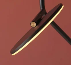 Applique murale, Ballon Wall 5, modèle A, noir, LED, 3000K, 800lm, L72,2cm, H58,9cm - TUNTO