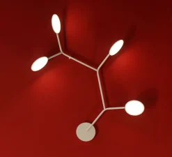 Applique murale, Ballon Wall 5, modèle A, blanc, LED, 3000K, 800lm, L72,2cm, H58,9cm - TUNTO