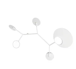 Applique murale, Ballon Wall 5, modèle A, blanc, LED, 3000K, 800lm, L72,2cm, H58,9cm - TUNTO