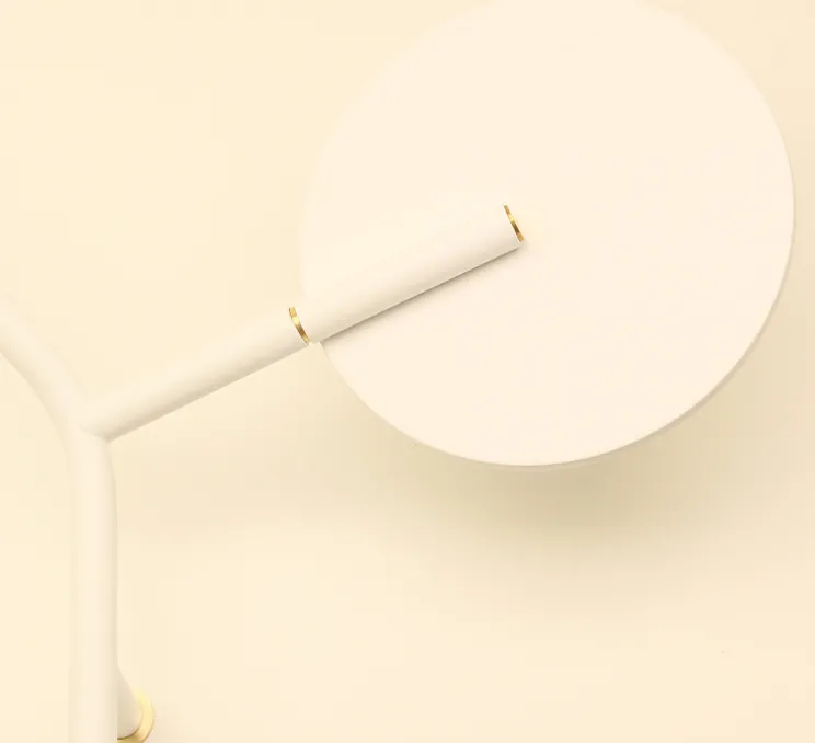 Applique murale, Ballon Wall 3, blanc et noyer, gauche, LED, 3000K, 400lm, L52cm, H41cm - TUNTO