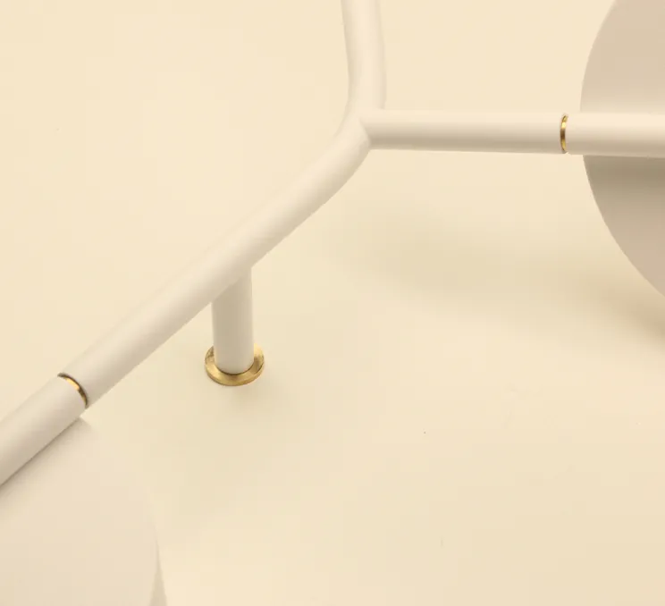 Applique murale, Ballon Wall 3, blanc et noyer, gauche, LED, 3000K, 400lm, L52cm, H41cm - TUNTO