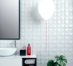 Applique murale, Balloon, A-3050, blanc, Ø26cm, H84,4cm - Estiluz