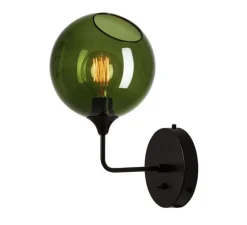 Applique murale, Ballroom, vert, Ø20cm, H37cm - Design by us