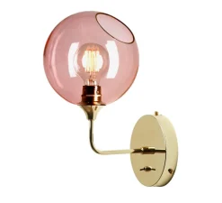 Applique murale, Ballroom, rose, Ø20cm, H37cm - Design by us