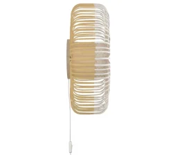 Applique murale, Bamboo Light XL, blanc, base blanche, Ø60cm, H25cm - Forestier