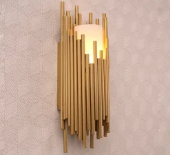 Applique murale, Bartoli, laiton antique, L15cm, P12cm - Eichholtz