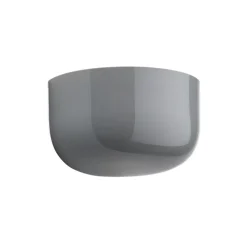 Applique murale, Bellhop Wall Up, gris, IP44, LED, dim, 2700K, 1600 lm, Ø18cm, H10,5cm - Flos