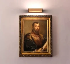 Applique murale, Belvedere W1, bronze, LED, 2700K, 1400 lm, L23cm, H3,5cm - Rotaliana