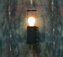 Applique murale, Bendz , charbon, IP68, 2700K, Ø7cm, H30cm - Sammode