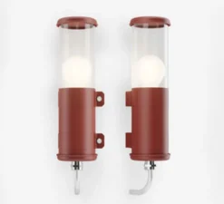 Applique murale, Bendz , rouge, IP68, 2700K, Ø7cm, H30cm - Sammode