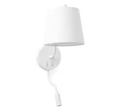 Applique murale, Berni, liseuse, blanc, LED, 3000K, 200lm, L20cm, H57cm - FARO