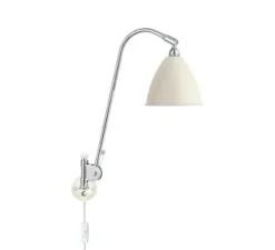Applique murale, Bestlite BL6, blanc semi mat et chrome, L16cm, H54cm - Gubi