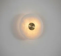 Applique murale, Bide 450, laiton antique, IP65, LED, dim, 2700K, lm, Ø45cm, H45cm - bert frank