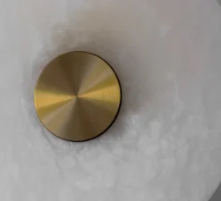 Applique murale, Bide 450, laiton antique, IP65, LED, dim, 2700K, lm, Ø45cm, H45cm - bert frank