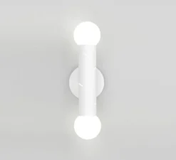 Applique murale, Birch double, blanc, L12cm, H40,5cm - Atelier Areti