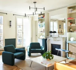 Applique murale, Birdy Short, noir, laiton, LED, H19cm, L31,5cm - Northern