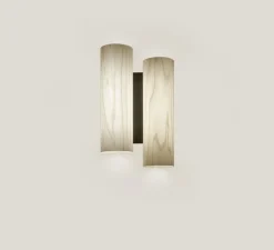 Applique murale, Black Note DU, ivoire, métal finition noir mat, LED, 3000K, 2884lm, L20cm, H34cm - LZF