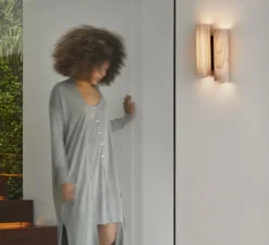 Applique murale, Black Note DU, gris, métal finition noir mat, LED, 3000K, 2884lm, L20cm, H34cm - LZF