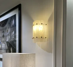 Applique murale, Blason single, Albâtre, L22cm, H27cm - Eichholtz