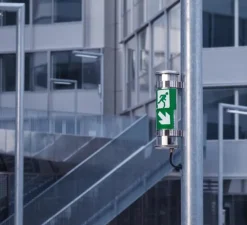 Applique murale, Bloc autonome de sécurité Coulomb, aluminium, IP68, LED, 4000K, BAES 45lm, BAEH 15 lm, L35,7cm, H12,3cm - Sammode