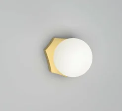 Applique murale, Block 499, laiton brossé, L15,7cm, H14,8cm - Atelier Areti