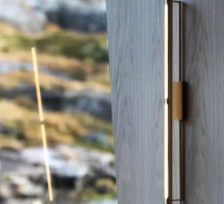 Applique murale, Bloomsbury 500, Direct, laiton, LED, dim, 2700K, lm, Ø3cm, H50cm - Rubn